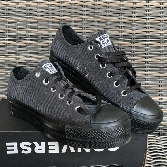 Converse Ctas Lift Platforms OX Black/Black/Black WMNS - Picture 5 of 16